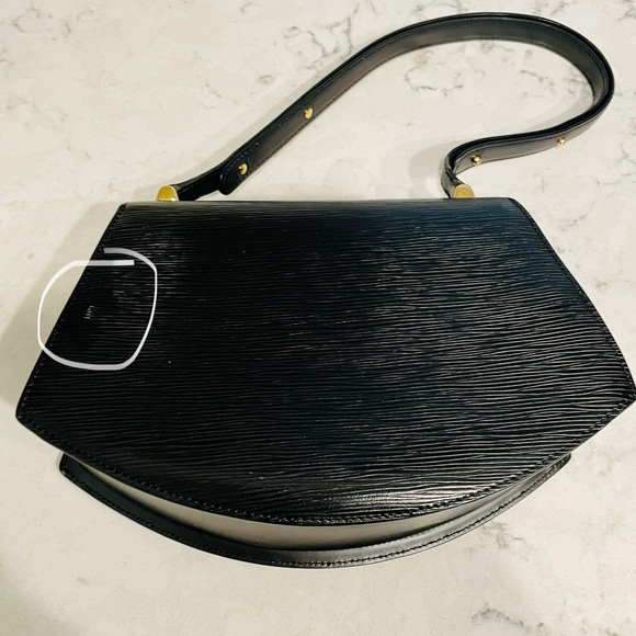 Louis Vuitton Black Tilsitt Bag circa 1988 EUC! - Picture 13 of 16